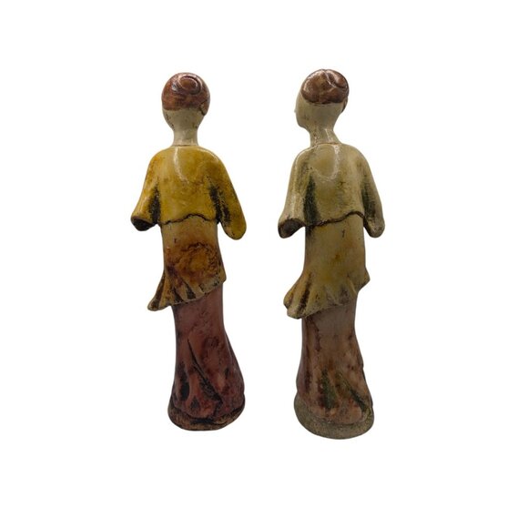 Vintage Ceramic Figurines Sculptures Hand made and signed by AT 17" Tall - Picture 13 of 15